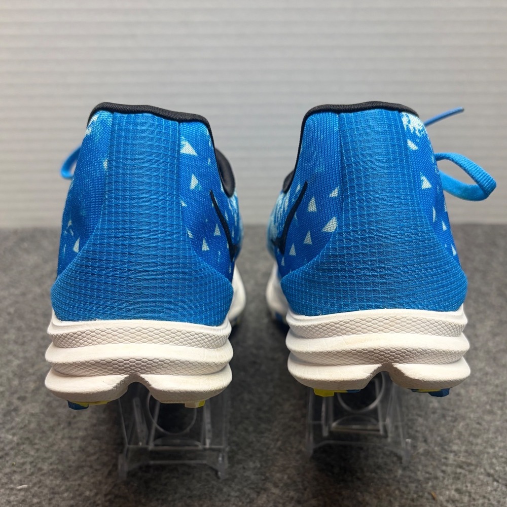 Hoka Crescendo XC Blue Yellow Cross Country Racing Spikes Mens 9 Womens 10.5 - Picture 7 of 8